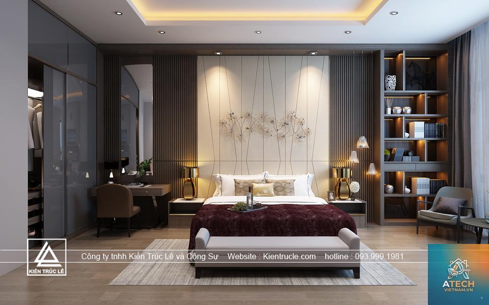 thiết kế phòng master biệt thự - Hình 3