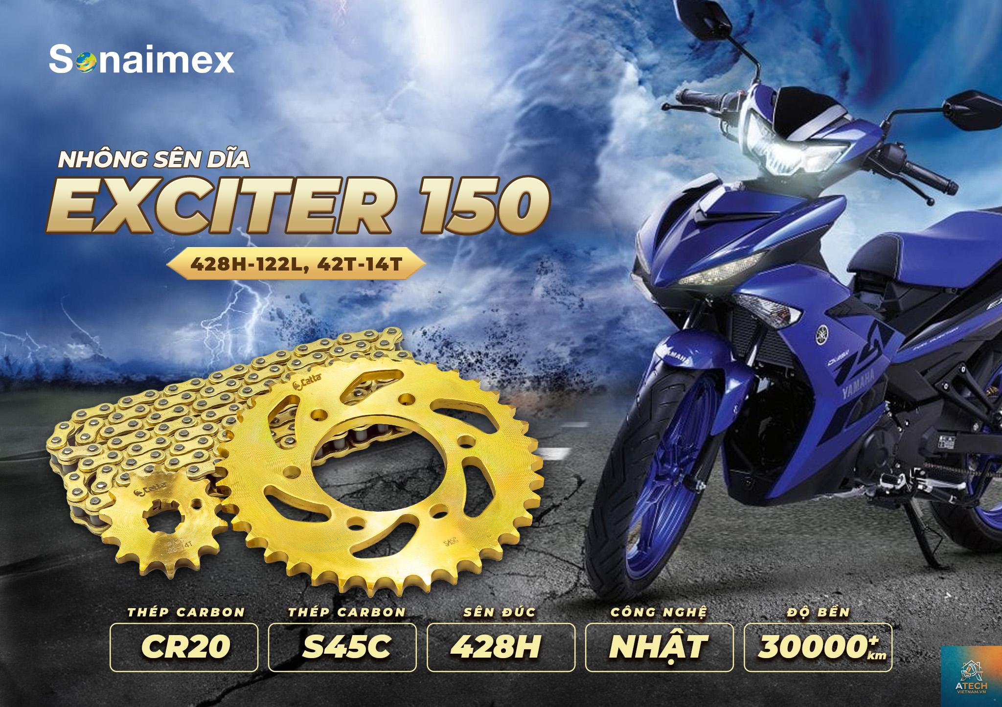 thông số nhông sên dĩa exciter - Hình 4