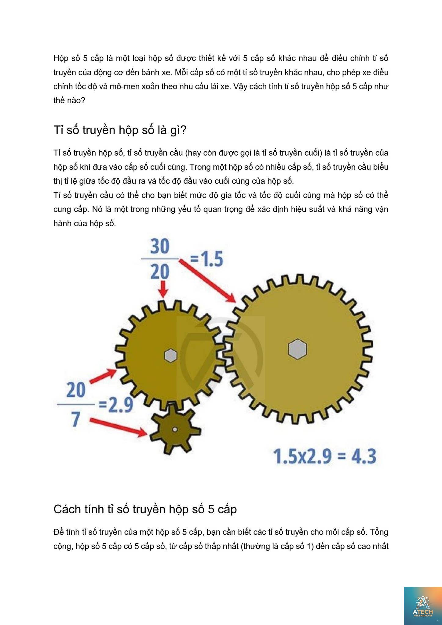 tỉ số truyền là gì - Hình 2