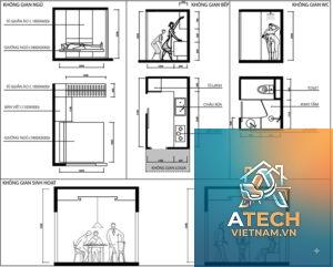 tổ chức không gian nội thất