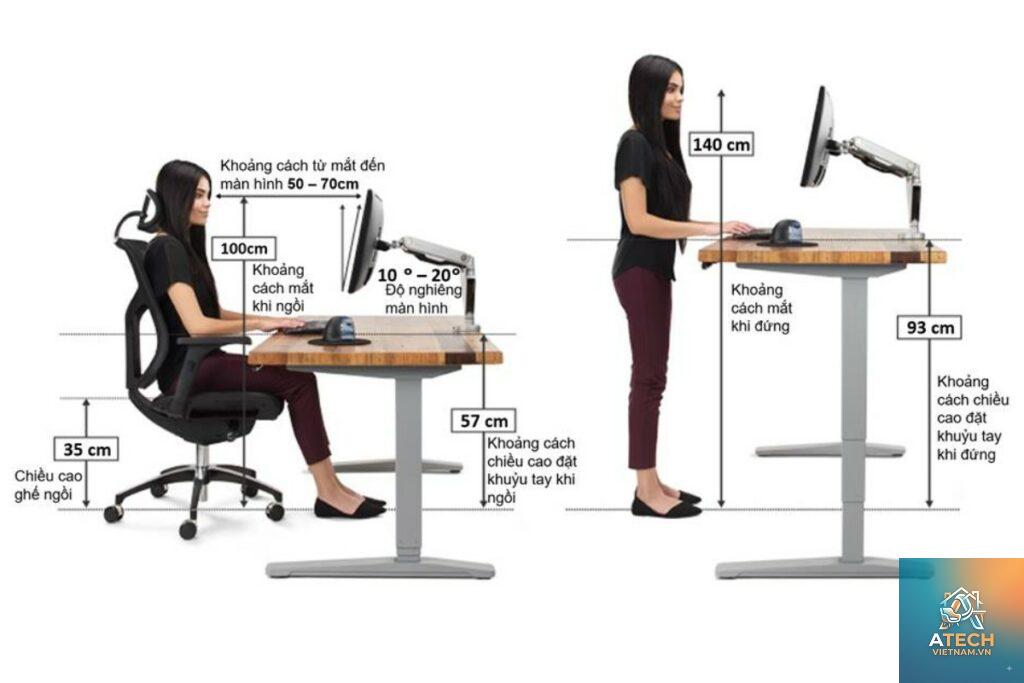 ứng dụng công thái học trong nội thất
